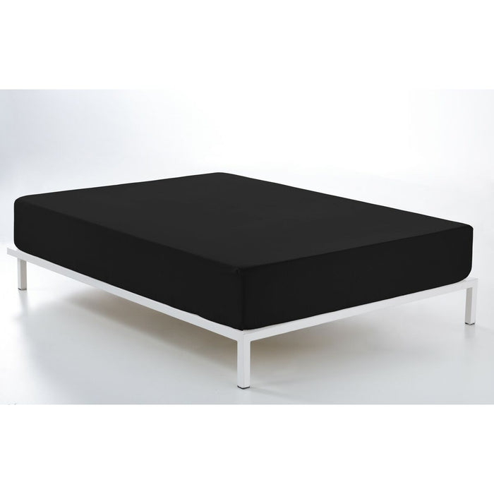 Sábana Bajera Ajustable Alexandra House Living Negro 135/140 x 190/200 cm