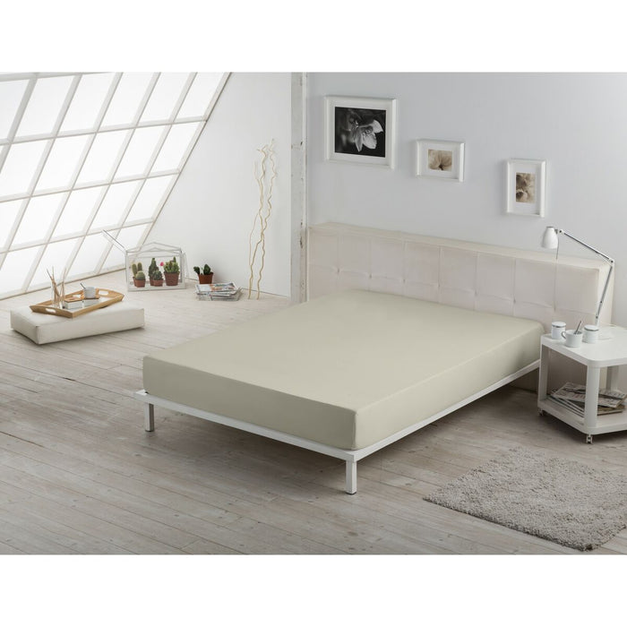 Sábana Bajera Ajustable Alexandra House Living Beige 150 x 190/200 cm