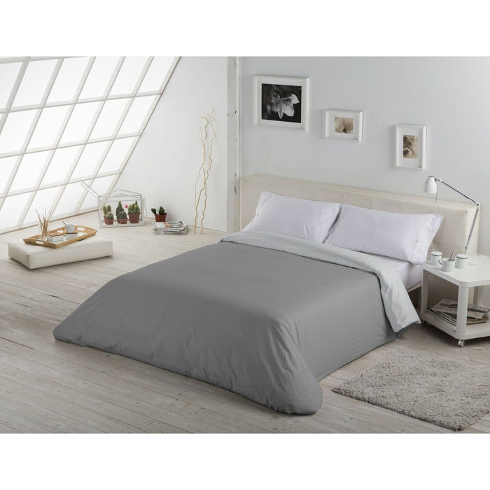 Funda Nórdica Alexandra House Living Gris Perla 180 x 220 cm