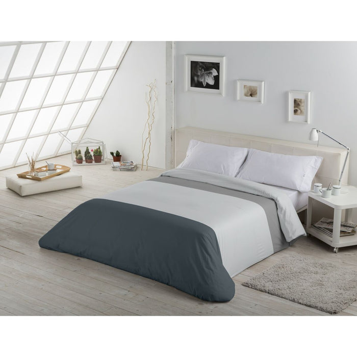 Funda Nórdica Alexandra House Living Gris Perla 260 x 240 cm