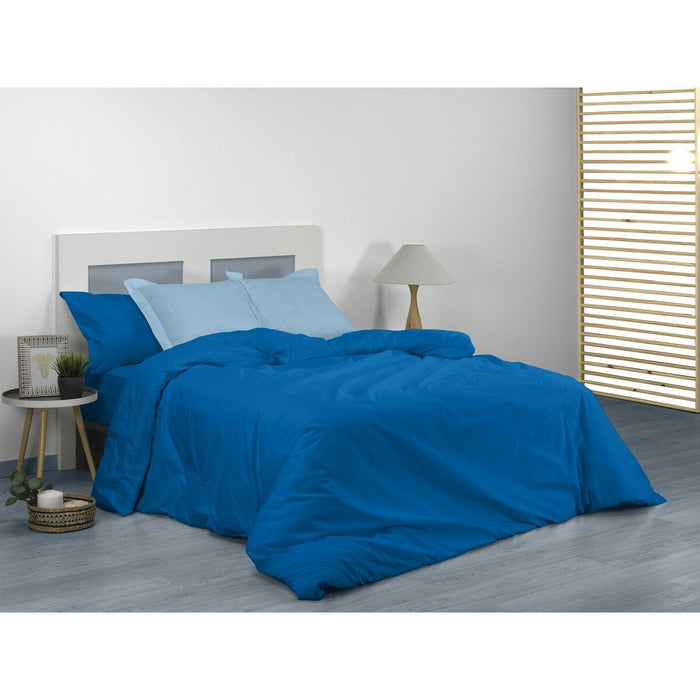 Funda Nórdica Alexandra House Living Azul 220 x 220 cm