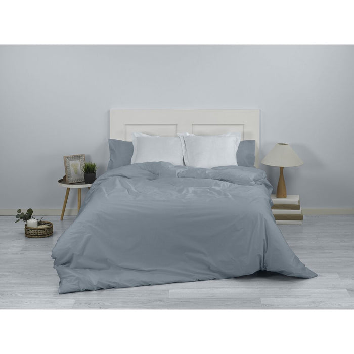 Funda Nórdica Alexandra House Living Acero Gris Acero 220 x 220 cm