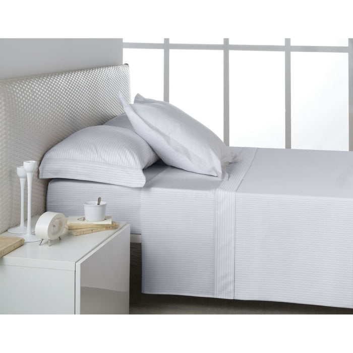 Juego de Sábanas Alexandra House Living Blanco Cama de 90 3 Piezas