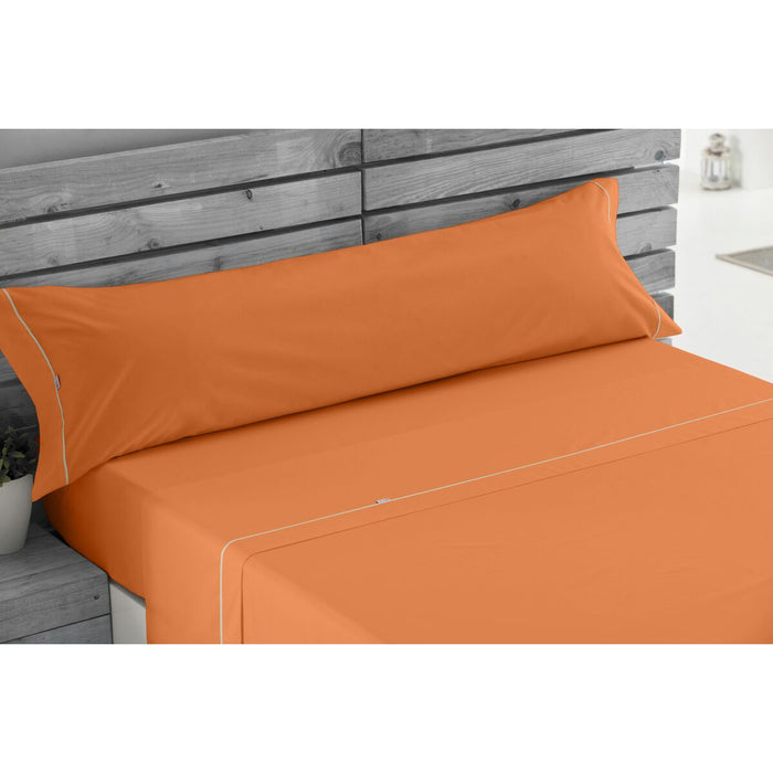 Juego de Sábanas Alexandra House Living Naranja Cama de 105