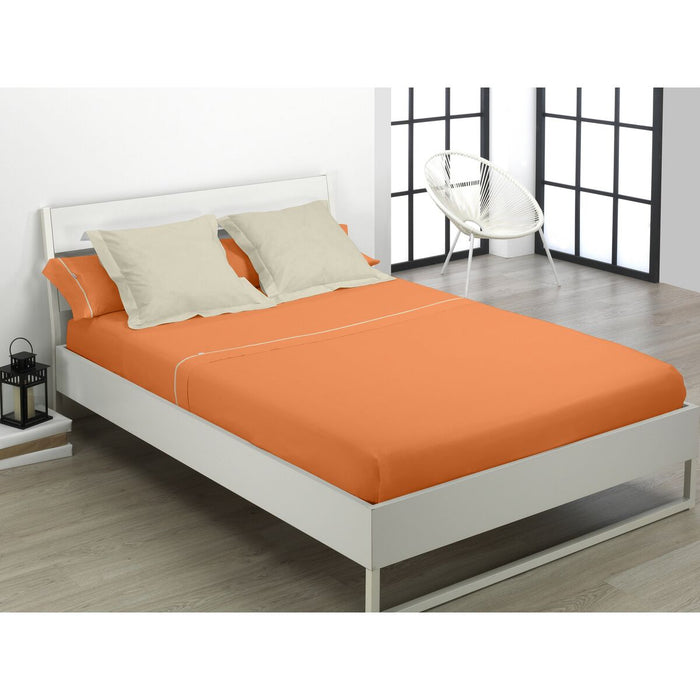 Juego de Sábanas Alexandra House Living Naranja Cama de 105