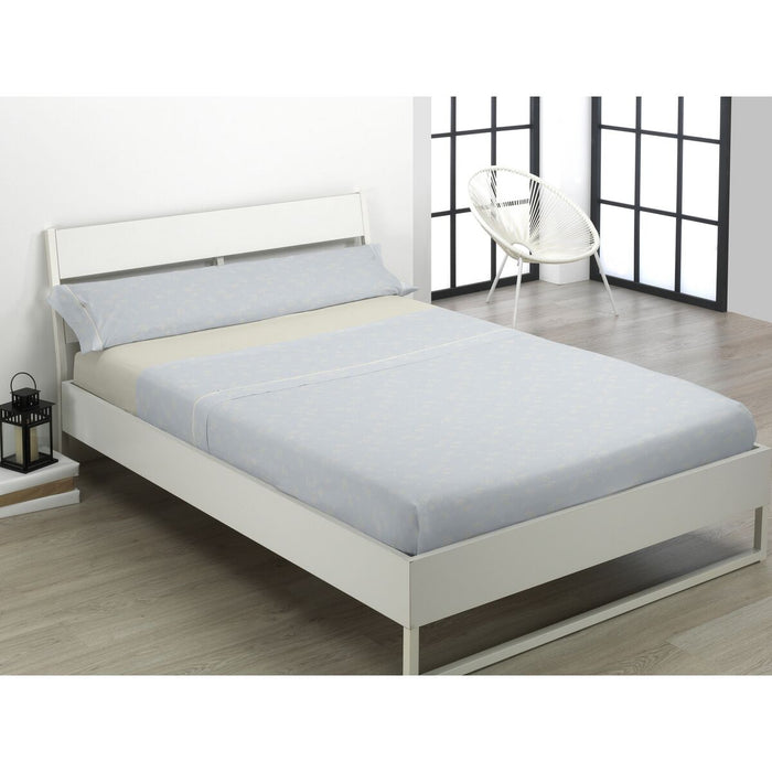 Juego de Sábanas Alexandra House Living Estelia Gris Perla Cama de 105 3 Piezas