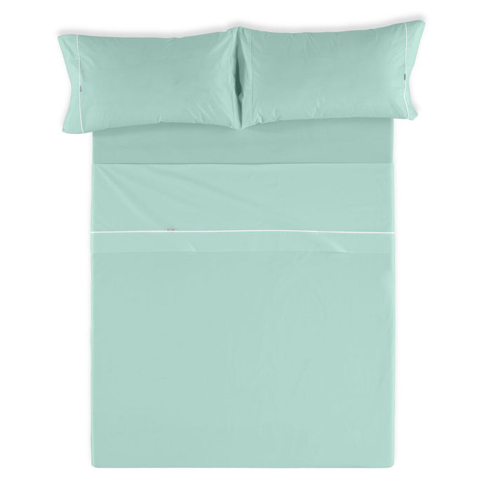 Juego de Sábanas Alexandra House Living Verde suave Cama de 160 4 Piezas