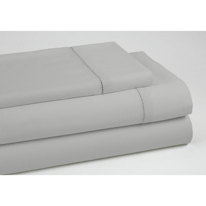 Juego de Sábanas Alexandra House Living QUTUN Gris Perla Cama de 135/140 3 Piezas