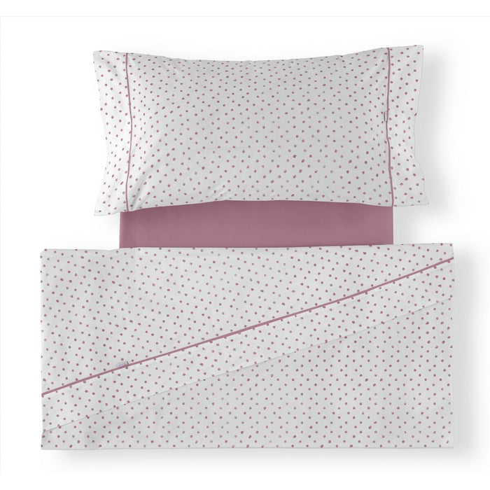 Juego de Sábanas Alexandra House Living Estelia Rosa Fuerte Cama de 160 4 Piezas