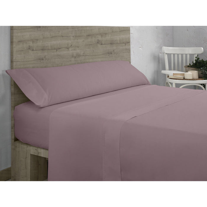 Juego de Sábanas Alexandra House Living QUTUN Morado Cama de 135/140 3 Piezas