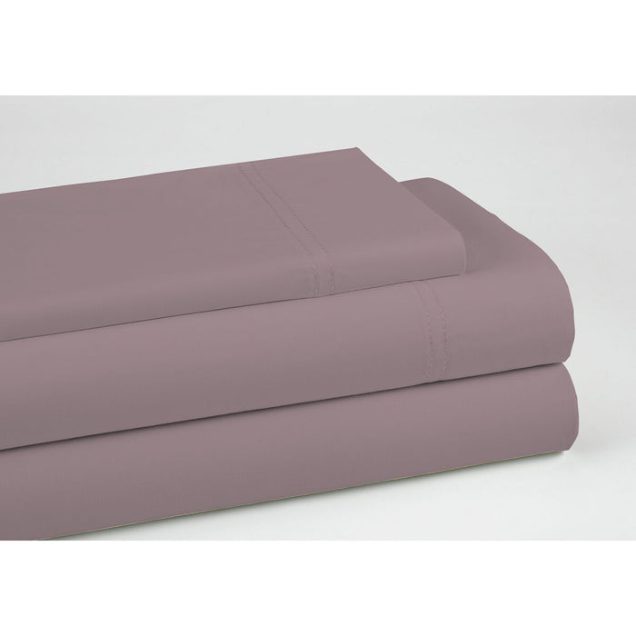 Juego de Sábanas Alexandra House Living QUTUN Morado Cama de 150 3 Piezas