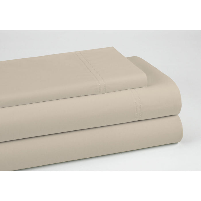 Juego de Sábanas Alexandra House Living QUTUN Beige Cama de 105 3 Piezas