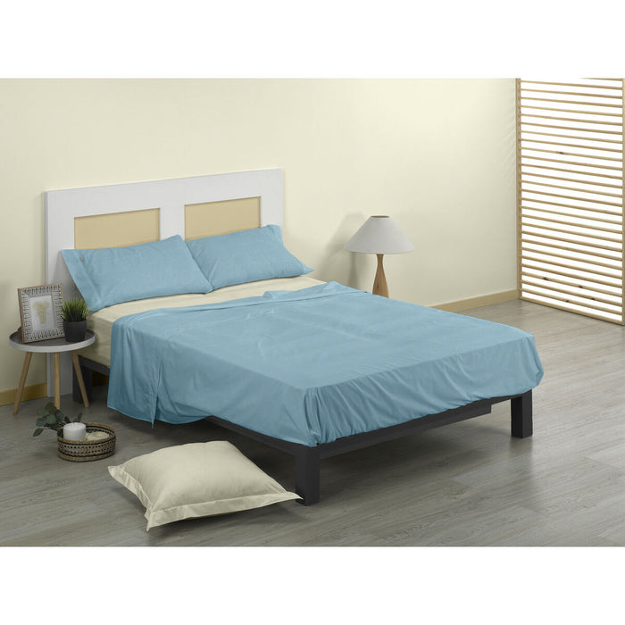 Juego de Sábanas Alexandra House Living Cuca Azul Cama de 90 3 Piezas