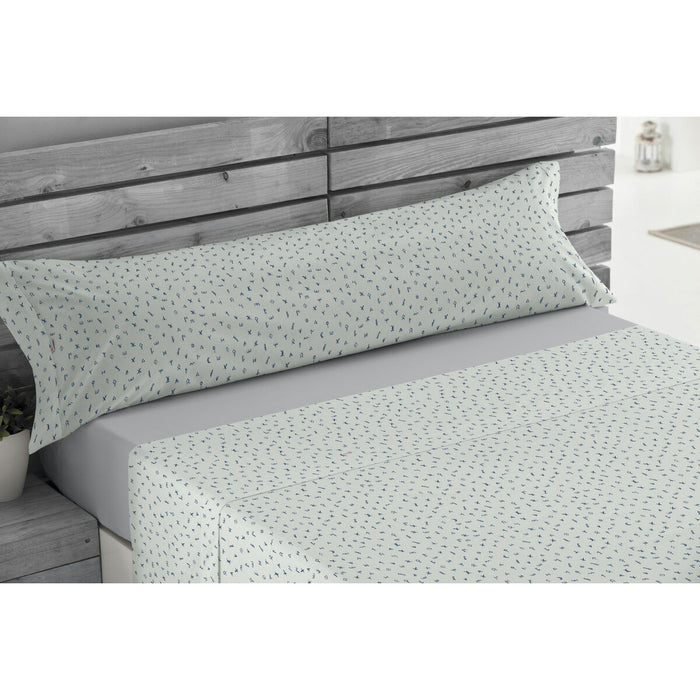 Juego de Sábanas Alexandra House Living Iber Azul Cama de 135/140 3 Piezas