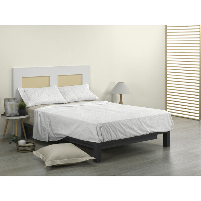 Juego de Sábanas Alexandra House Living Iber Beige Cama de 90 3 Piezas