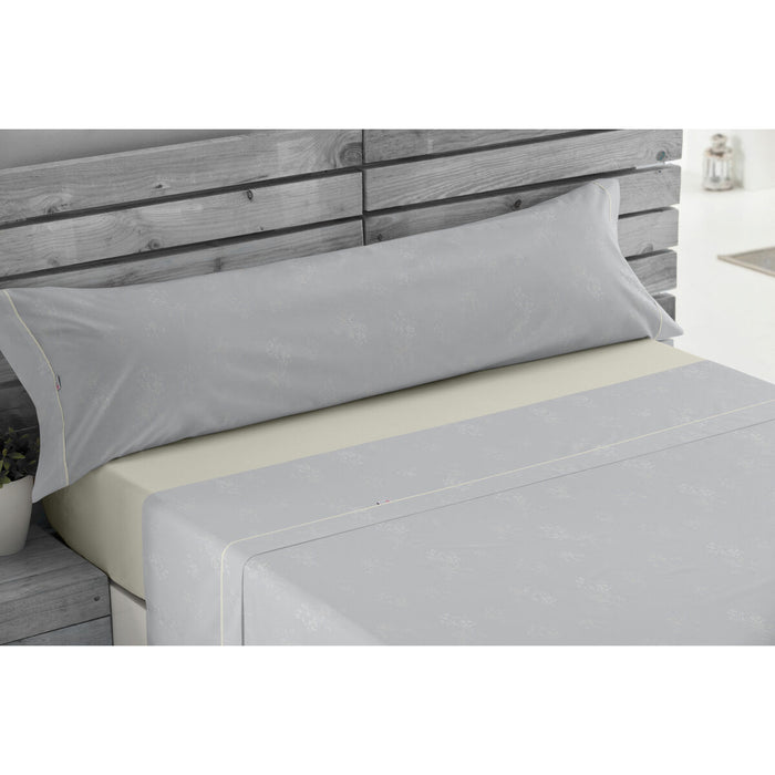 Juego de Sábanas Alexandra House Living Vairy Gris Perla Cama de 90 3 Piezas