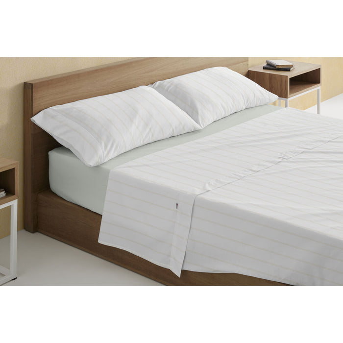 Juego de Sábanas Alexandra House Living Rita Beige Cama de 90 3 Piezas