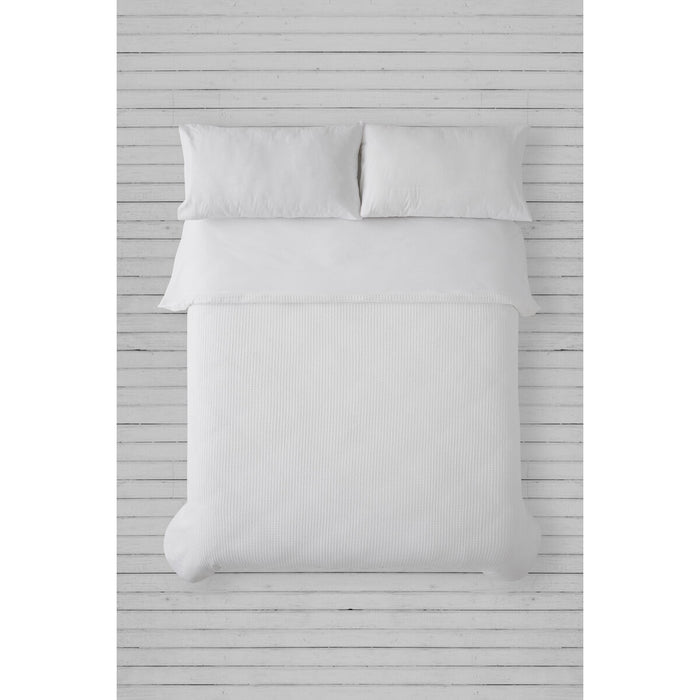 Juego de funda nórdica Alexandra House Living Banús Blanco Cama de 135/140 3 Piezas