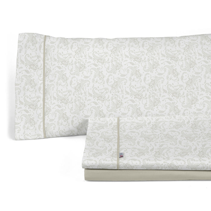 Juego de Sábanas Alexandra House Living Lara Beige Cama de 135/140 3 Piezas