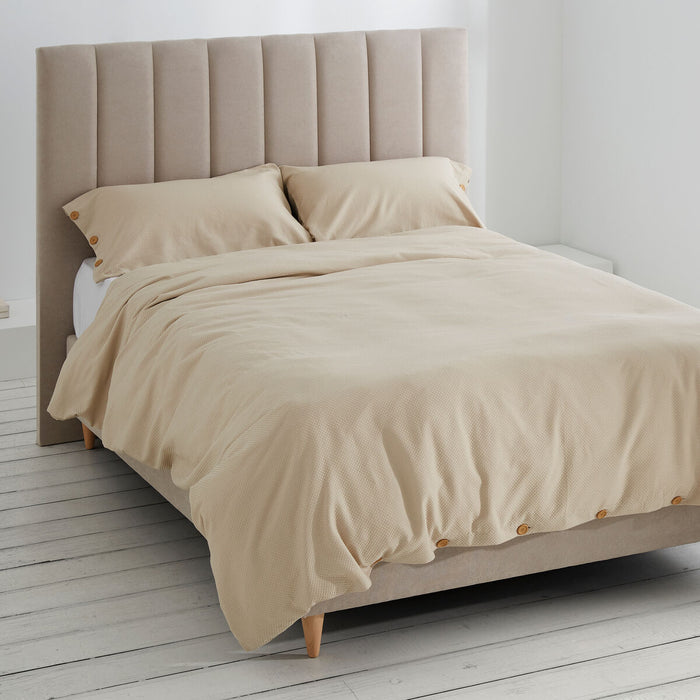 Juego de funda nórdica Alexandra House Living Suiza Beige Cama de 180 3 Piezas