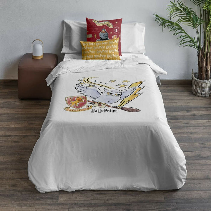 Funda Nórdica Harry Potter Hedwig 180 x 220 cm Cama de 105