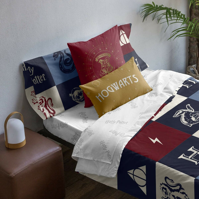 Funda Nórdica Harry Potter Hogwarts 180 x 220 cm Cama de 105