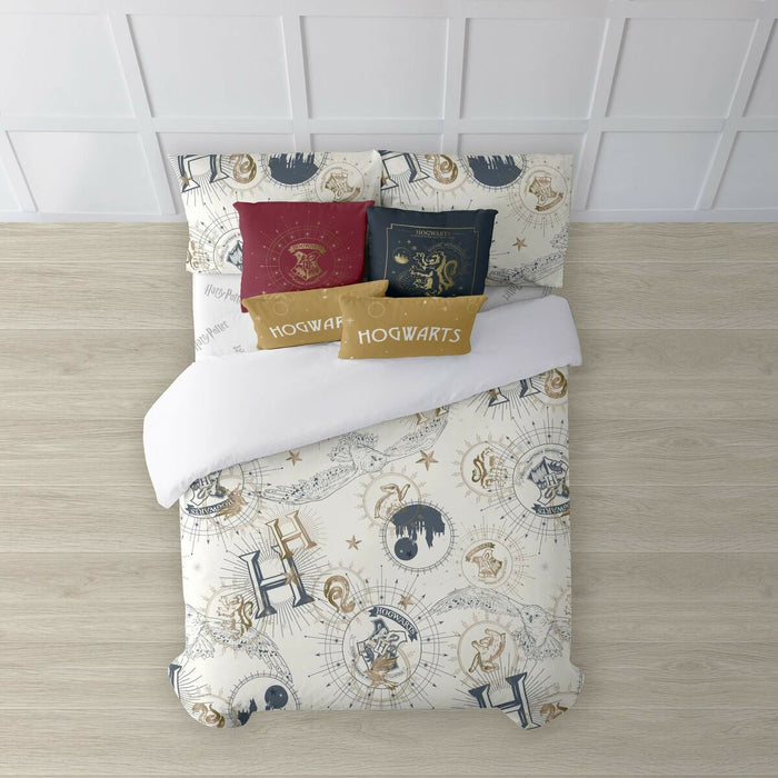 Funda Nórdica Harry Potter Beige 140 x 200 cm Cama de 80