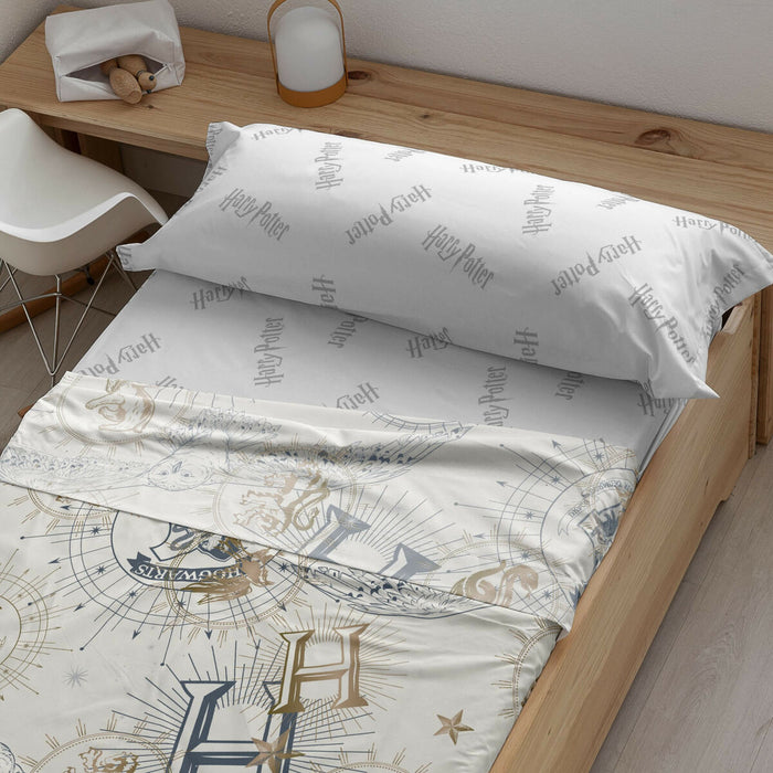 Juego de Sábanas Harry Potter Gold Beige Cama de 150/160 240 x 270 cm