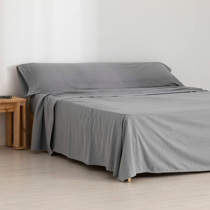 Juego de Sábanas SG Hogar Gris Cama de 105 175 x 270 cm