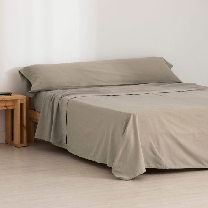 Juego de Sábanas SG Hogar Taupé Cama de 90 160 x 270 cm