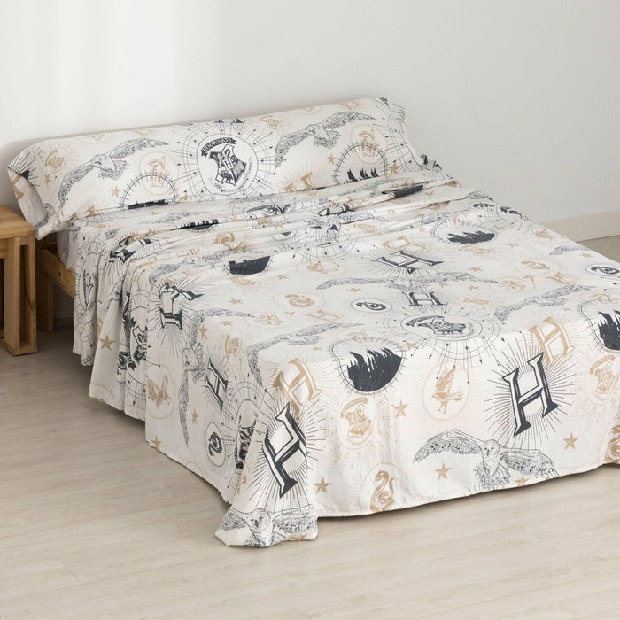 Juego de Sábanas Harry Potter Beige Cama de 105 175 x 270 cm