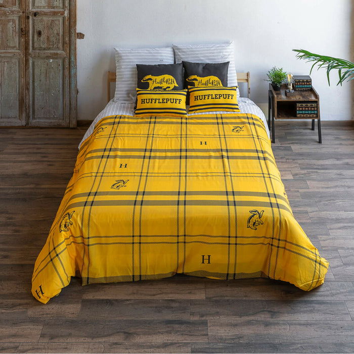 Funda Nórdica Harry Potter Hufflepuff Amarillo 220 x 220 cm Cama de 135/140