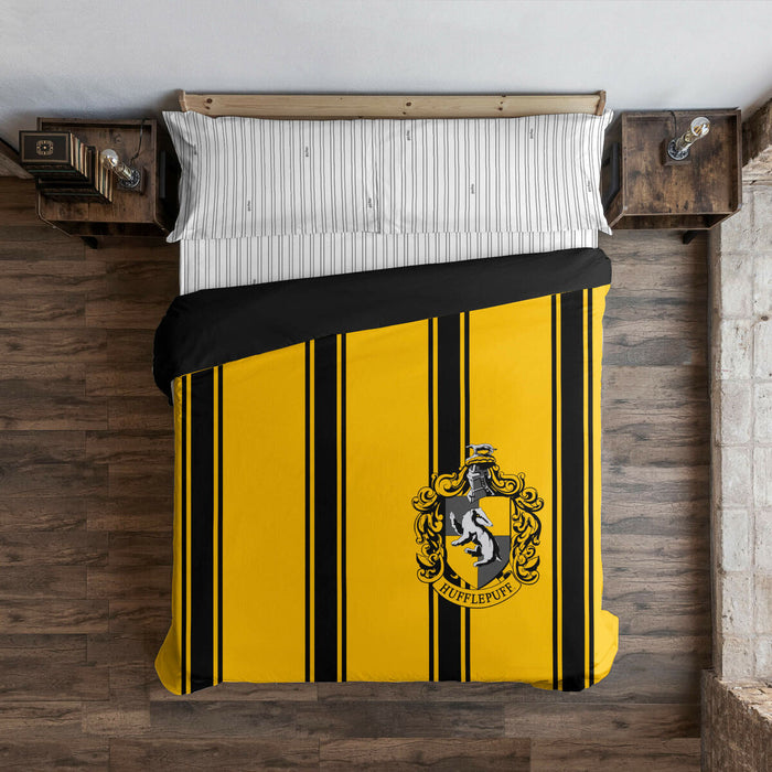 Funda Nórdica Harry Potter Hufflepuff Amarillo Negro 180 x 220 cm Cama de 105