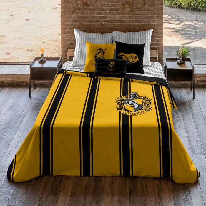 Funda Nórdica Harry Potter Hufflepuff Amarillo Negro 180 x 220 cm Cama de 105