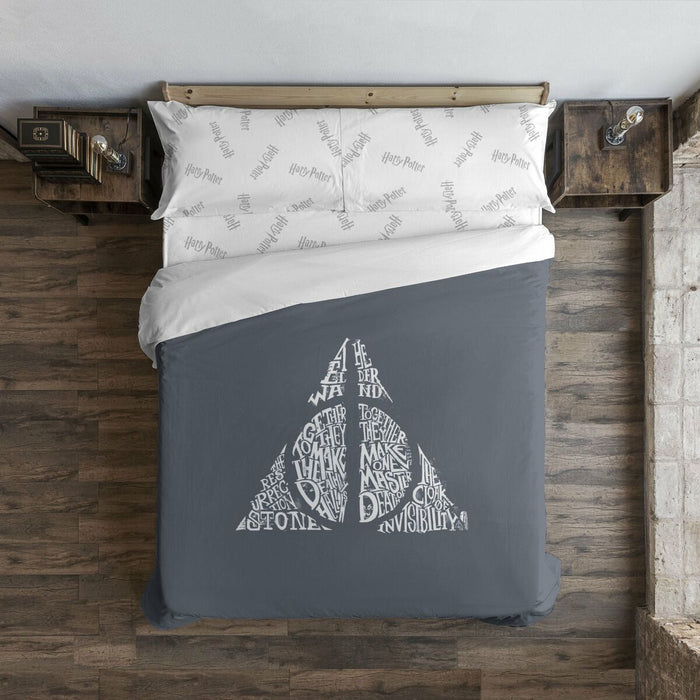 Funda Nórdica Harry Potter Deathly Hallows 220 x 220 cm Cama de 135/140