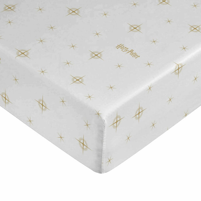 Juego de Sábanas Harry Potter Stars Gold Blanco Cama de 135 210 x 270 cm