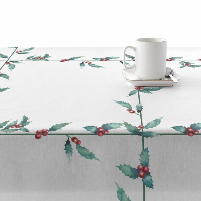 Mantel resinado antimanchas Belum White Christmas 250 x 140 cm