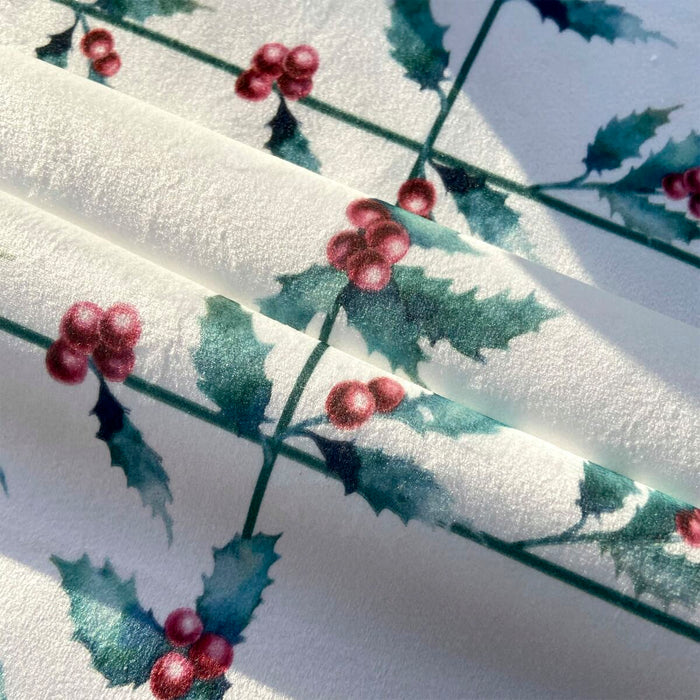 Camino de Mesa Belum terciopelo White Christmas 1 Multicolor 50 x 145 cm Navidad