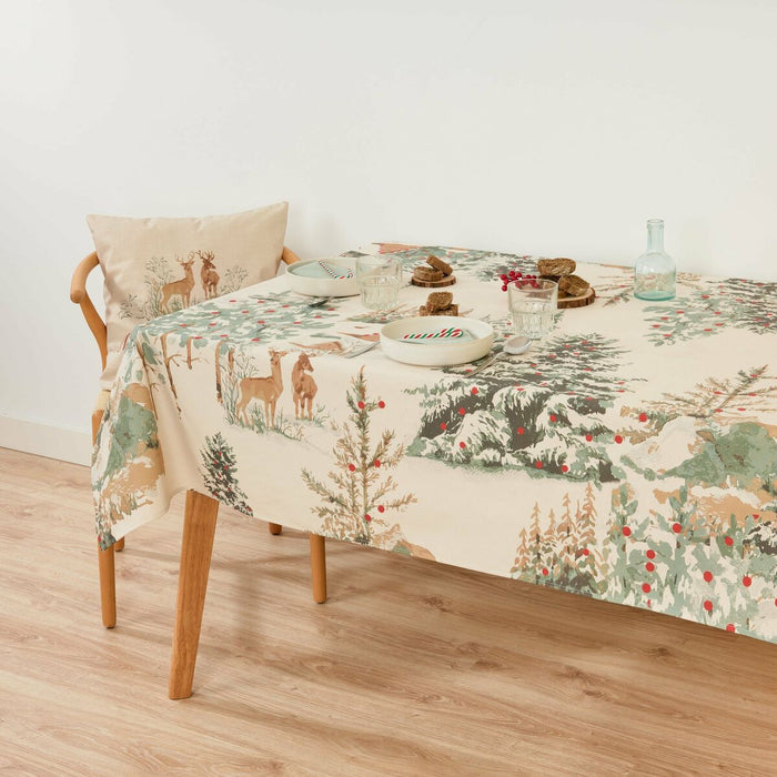 Mantel resinado antimanchas Belum Christmas Deer 300 x 140 cm