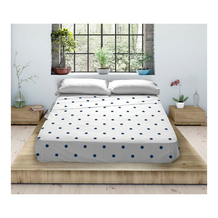 Sábana Encimera Popcorn Beca Blue 160 x 270 cm (Cama de 80/90)