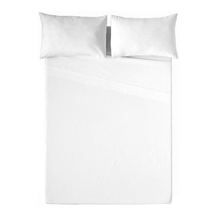 Sábana Encimera Naturals Blanco 160 x 270 cm (Cama de 90)