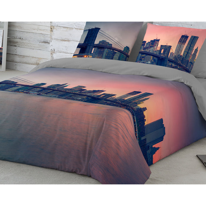 Funda Nórdica Naturals BROOKLIN BRIDGE Cama de 180 3 Piezas 260 x 220 cm