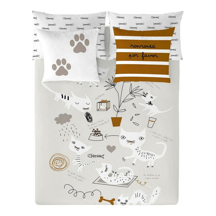 Funda Nórdica Panzup Cats Cama de 180/190 (260 x 220 cm)