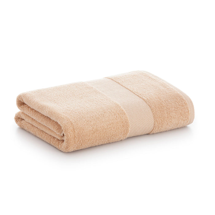 Toalla de lavabo Paduana Beige Camel 100 % algodón 500 g/m² 50 x 100 cm