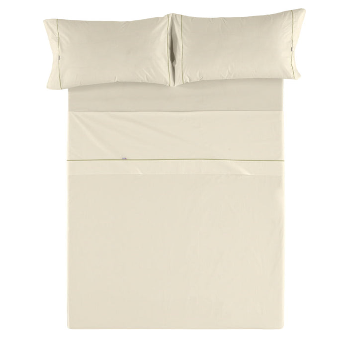 Juego de Sábanas Alexandra House Living Crema Cama de 150/160 4 Piezas