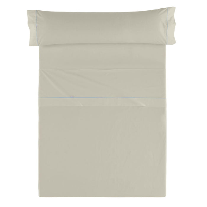 Juego de Sábanas Alexandra House Living Beige Cama de 90 3 Piezas