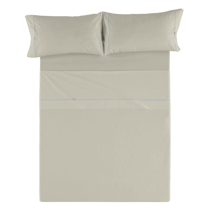 Juego de Sábanas Alexandra House Living Beige Cama de 150/160 4 Piezas