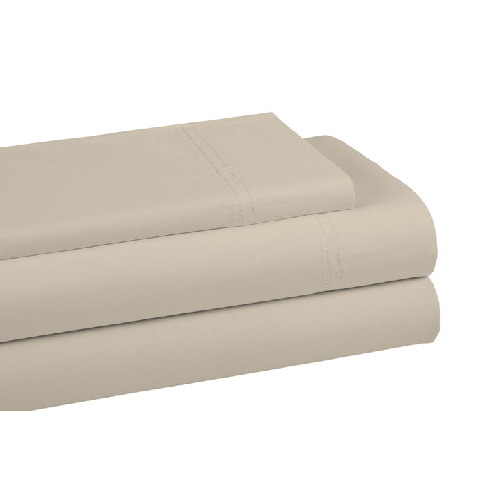 Juego de Sábanas Alexandra House Living QUTUN Beige Cama de 135/140 3 Piezas