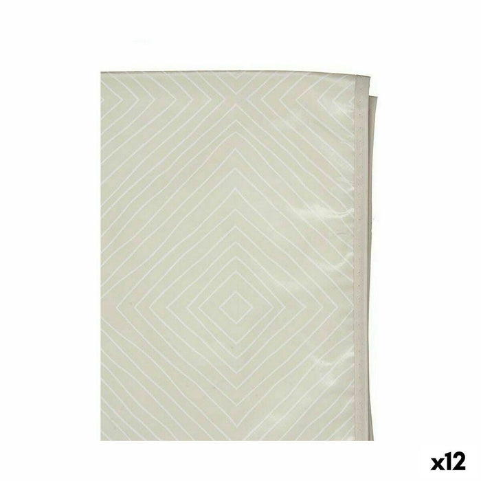 Mantel Hule Beige Rombos 140 x 240 cm (12 Unidades)