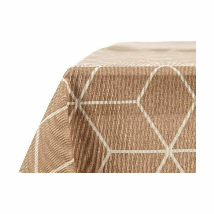 Mantel Loneta Antimanchas Abstracto 140 x 180 cm Beige (10 Unidades)